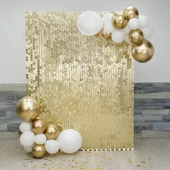 Backdrop goud 30 x 30 cm 6 stuks