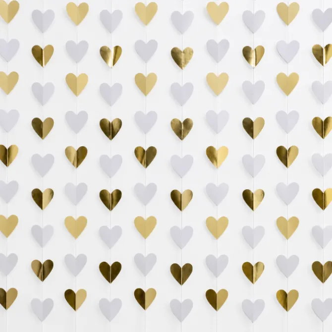 Backdrop Hartjes 180x200cm