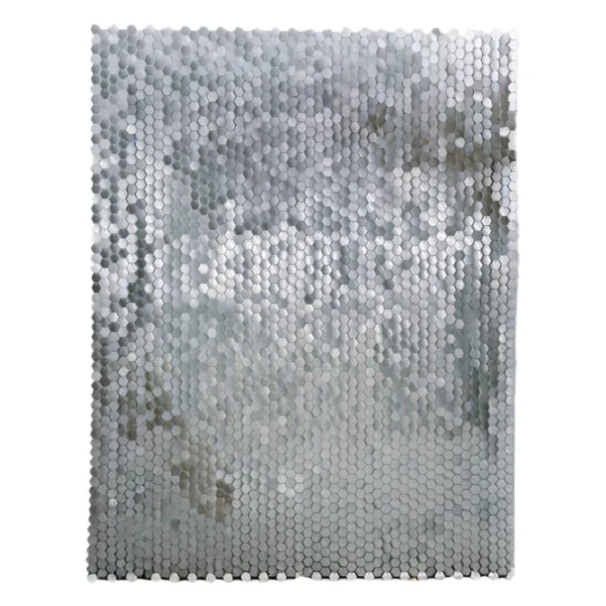 Backdrop zilver 30 x 30 cm 6 stuks