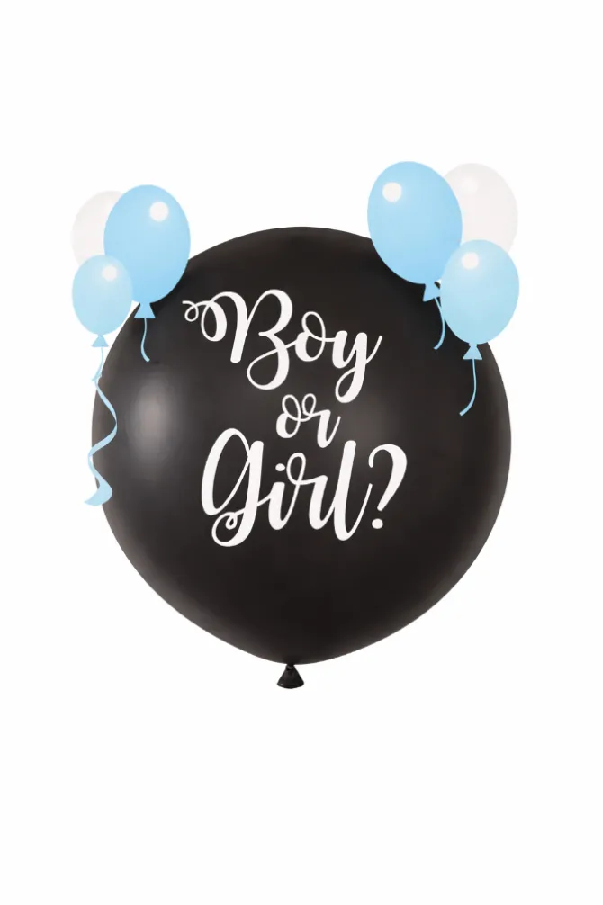Ballon gender reveal jongen - 90 cm