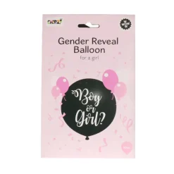 Ballon gender reveal meisje - 90 cm