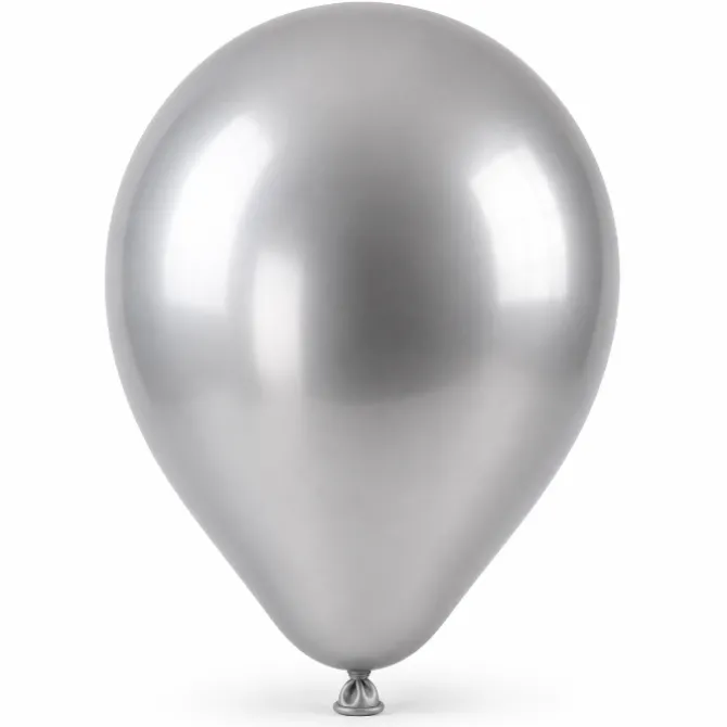 Ballonnen Chrome - Zilver - 45cm - 3 stuks