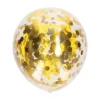 Ballonnen confetti goud 30 cm – 5 stuks