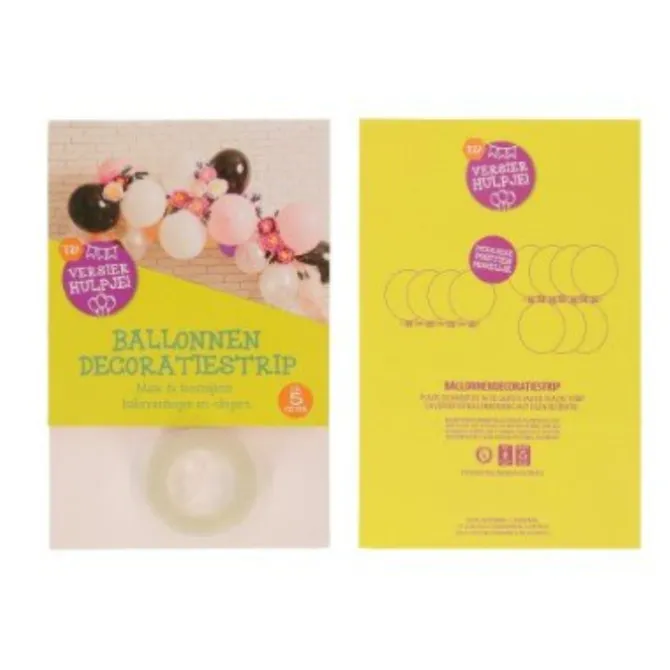 Ballonnen decoratiestrip transparant ca. 5 m