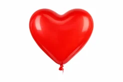 Ballonnen hart rood - 4 stuks