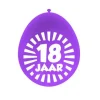 Ballonnen 18 jaar meerkleurig 30 cm - 10 stuks