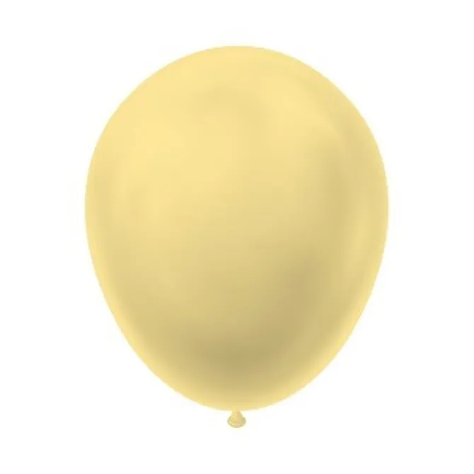 Ballonnen metallic ivoor 30 cm - 20 stuks