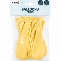 Ballonnen Pastel - Geel - 30cm - 10 stuks