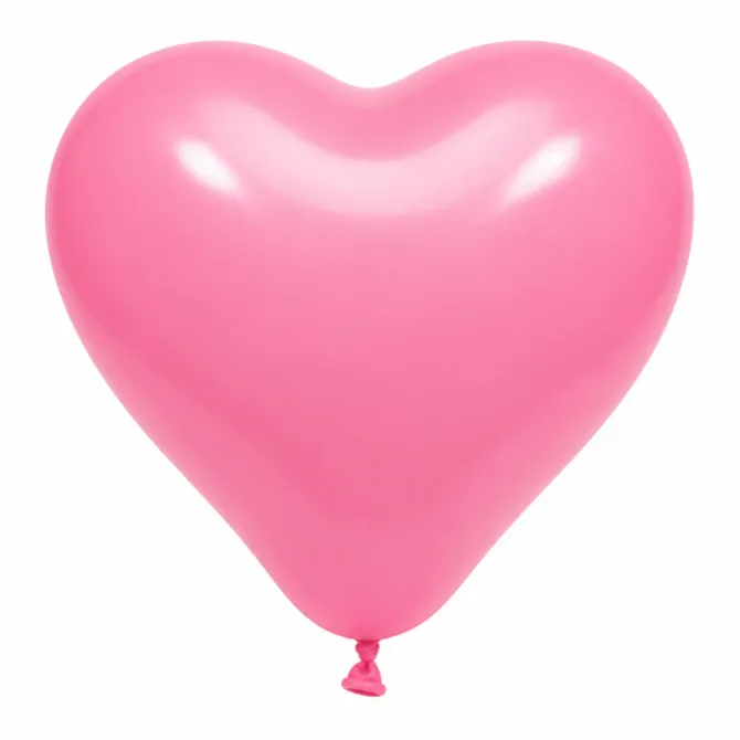 Ballonnen Pastel Hart - Roze - 30cm - 4 stuks