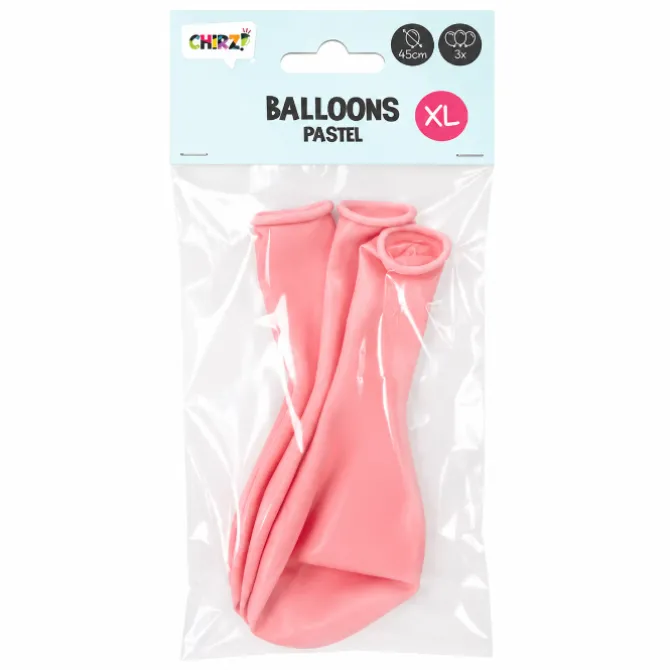 Ballonnen Pastel - Roze - 45cm - 3 stuks