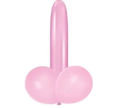 Ballonnen penis roze - 3 stuks