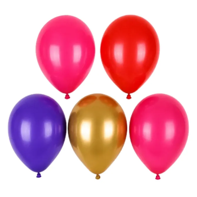 Ballonnen roze mix 30 cm - 5 stuks