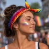 Bandana boerenzakdoek regenboog