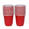 Beer Pong shotglazen rood 56 ml - 16 stuks