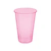 Bekers plastic roze – 50 stuks (200 ml)
