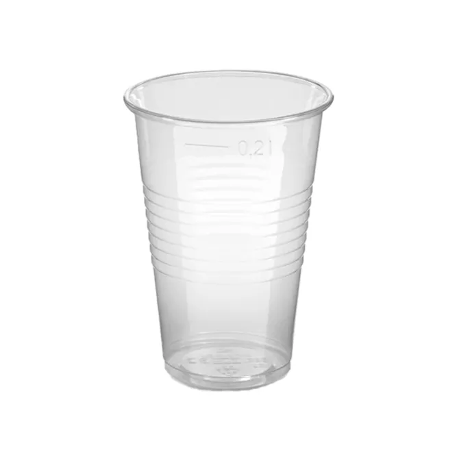 Bekers plastic transparant – 50 stuks (200 ml)
