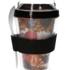 Beker yoghurt & meusli zwart/transparant