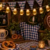 Bier lichtsnoer geel/wit 10 lichten 2m