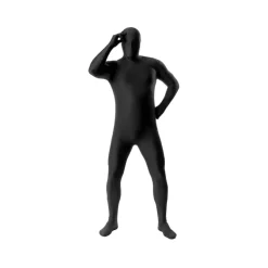 Body suit heren zwart one size
