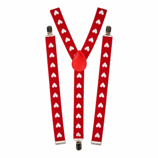 Bretels hartjes rood