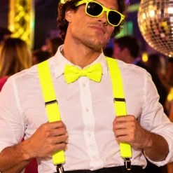 Bretels neon geel
