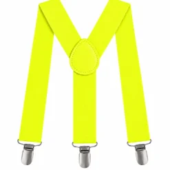 Bretels neon geel