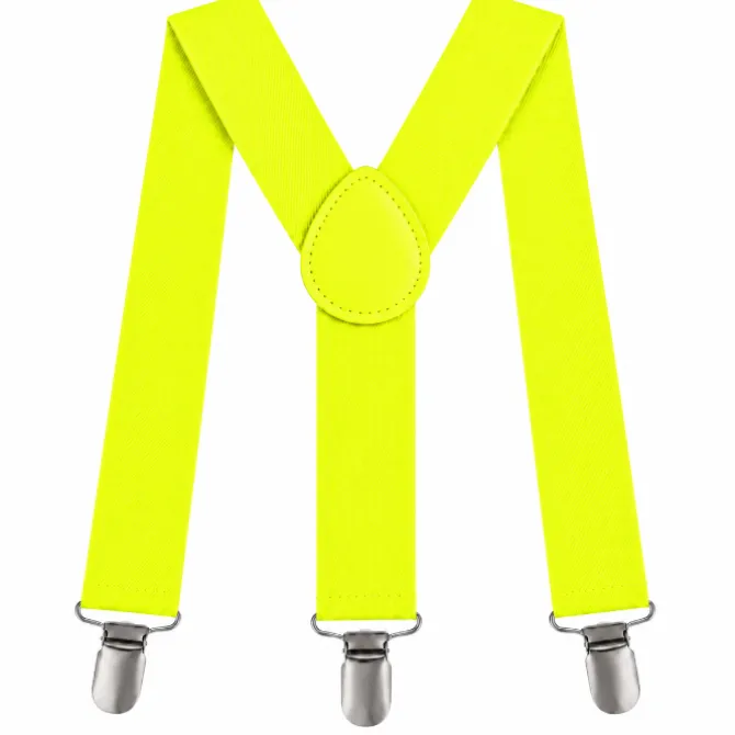 Bretels neon geel