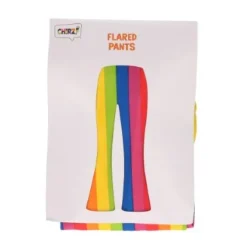 Broek flared regenboog dames - S/M