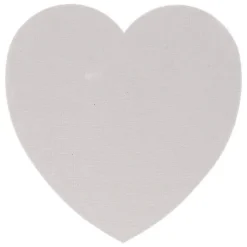 Canvas hart wit