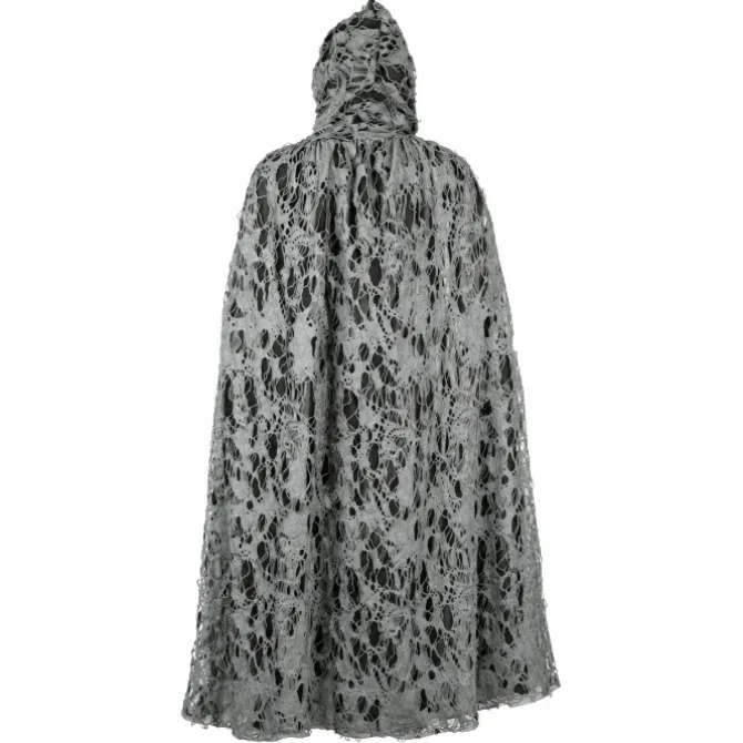 Cape Halloween grijs one size