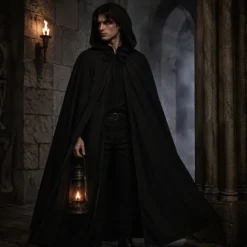 Cape Halloween zwart one size