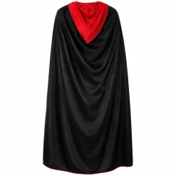 Cape Halloween zwart/rood maat S