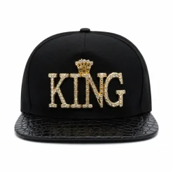 Cap King goud/zwart