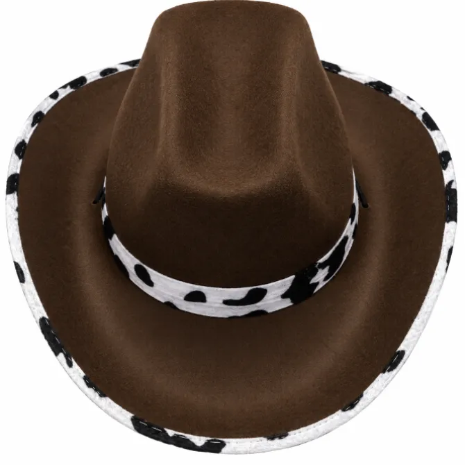 Cowboyhoed bruin koe