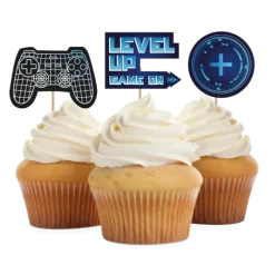 Cupcake toppers Level-Up