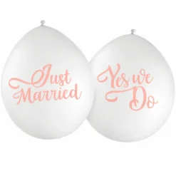 CZ Balloons Just Married 10x