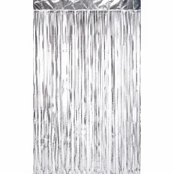 Deurgordijn folie zilver 80cm x 180cm