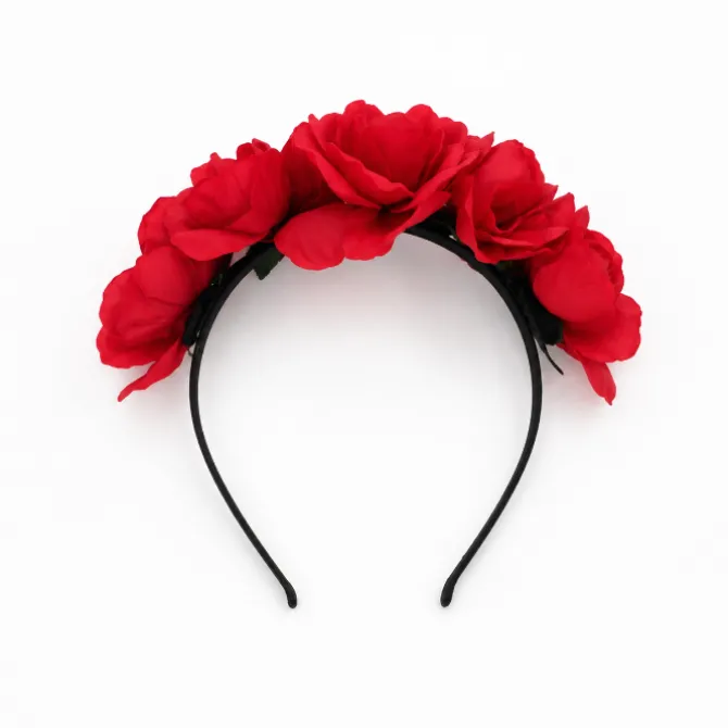 Diadeem Halloween rozen rood