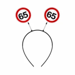Diadeem 65 jaar rood/wit