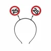 Diadeem 25 jaar rood/wit