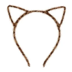 Diadeem kattenoortjes zwart/bruin