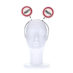 Diadeem Party rood/wit
