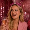 Diadeem Same penis 4 ever glitter roze