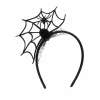 Diadeem spinnenweb zwart