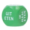 Dobbelsteen fun koken/eten groen 1 stuk