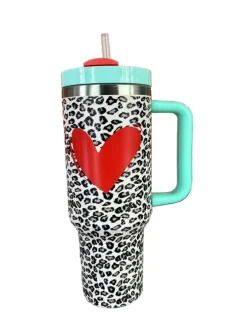 Drinkbeker 1200 ml luipaard print