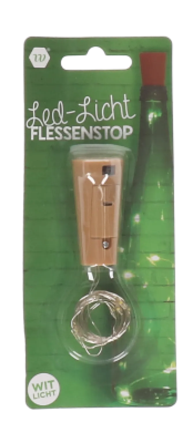 Flessenstop ledlicht wit