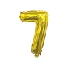 Folieballon cijfer 7 goud - 70 cm