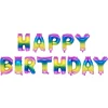Folieballon Happy birthday Regenboog - 37 cm
