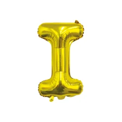 Folieballon Letter I Goud - 35 cm